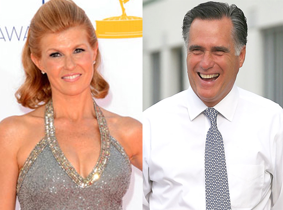 Connie Britton, Mitt Romney Connie Britton, Mitt Romney